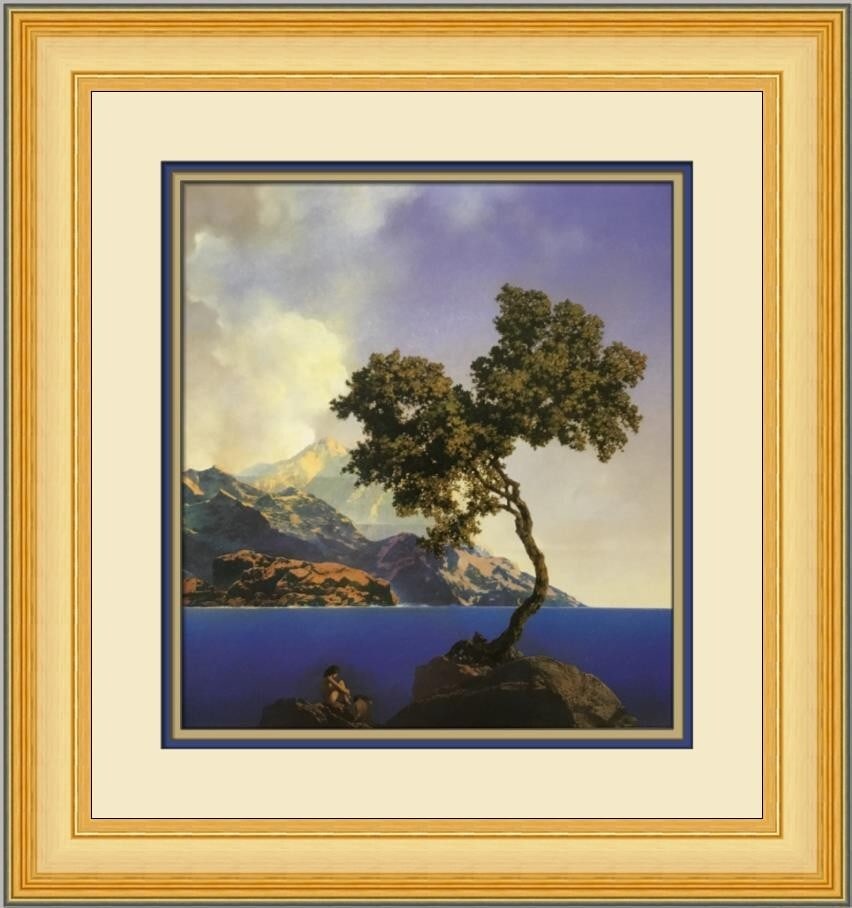 Aquamaritime reproduction framed lithograph by Maxfield Parrish (1 of 2)