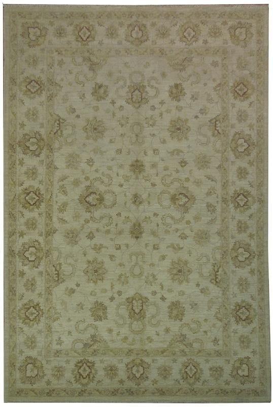Elegant 6' x 8' 10" Ivory Chobi Peshawar Handwoven Rug: Elegant 6' x 8' 10" Ivory Chobi Peshawar Handwoven Rug Free continental US Shipping Transform your space with this stunning 6' x 8' 10" Ivory Chobi Peshawar Rug. Handwoven by skilled artisans, this ex
