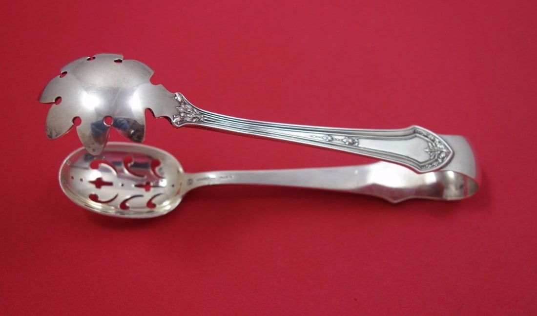 Durgin Lenox Sterling Silver Ice Tong 6.5 Vintage Serving Piece (1 of 1)