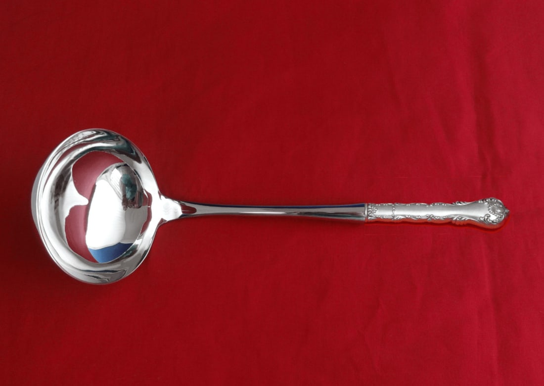 Frank Whiting Kings Court Sterling Silver Soup Ladle 10 1/2 Inch (1 of 2)