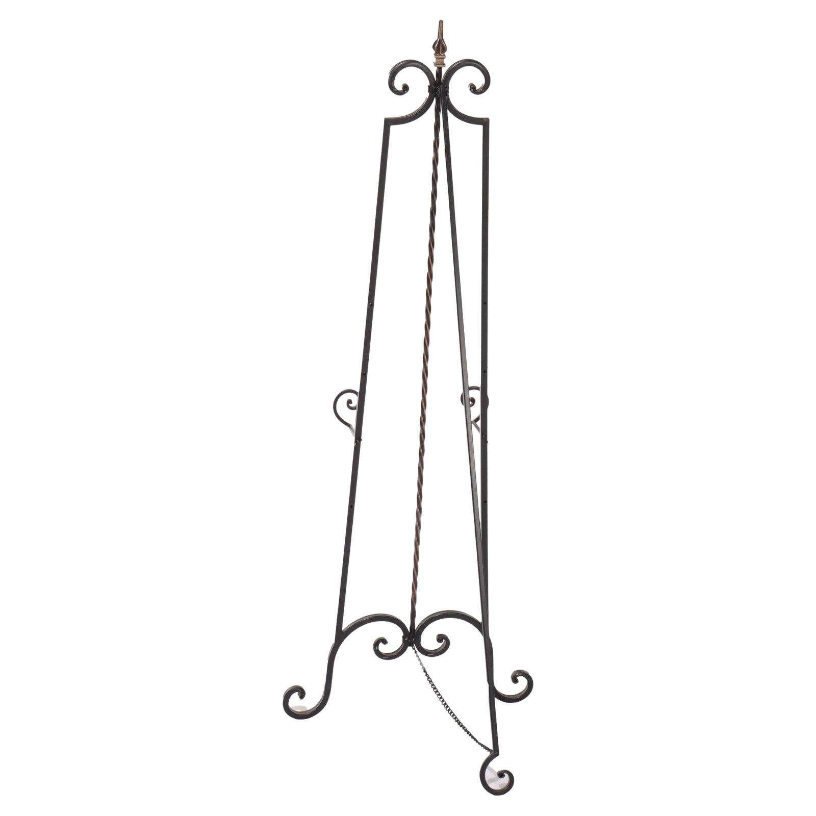 Wrought Iron Art Easel with Scrollwork 20th Century (1 of 7)