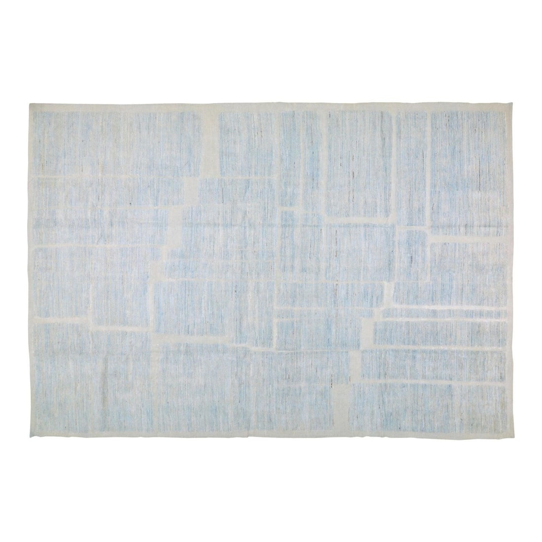 Stone Gray Wool Hand Knotted Moroccan Rug 9'10 x 14'4 Soft Texture: Stone Gray Wool Hand Knotted Moroccan Rug 9'10 x 14'4 Soft Texture This Moroccan hand-knotted wool rug features a soft texture and a stone gray color. Crafted from wool, it provides comfort and durabi