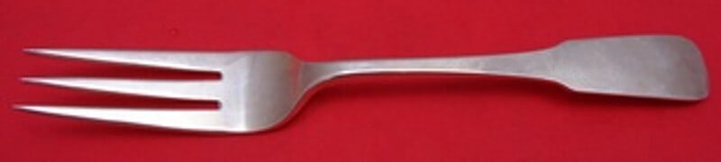 Moulton Fork by Old Newbury Crafters Sterling Silver 3-Tine 7 Inch: Moulton Fork by Old Newbury Crafters Sterling Silver 3-Tine 7 Inch This exquisite Moulton fork by Old Newbury Crafters features a classic 3-tine design, crafted from high-quality sterling silver. Dati