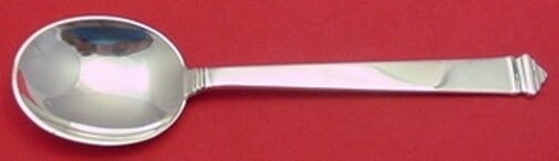 Tiffany & Co Hampton Sterling Silver Cream Soup Spoon 7 Vintage Flatware (1 of 1)