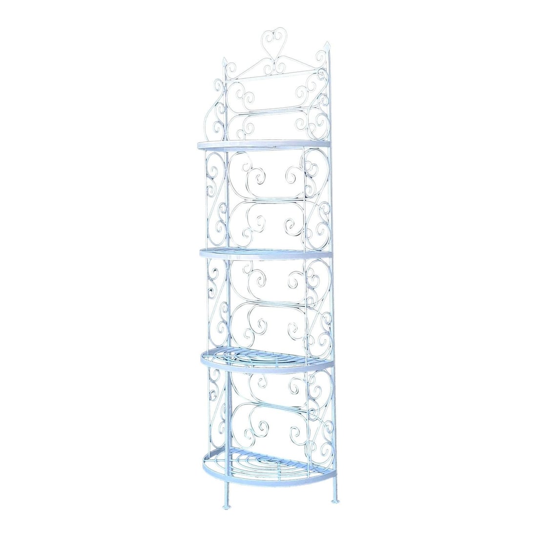 White Wrought Iron Four Tier Etagere (1 of 10)