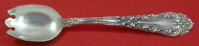 Amston Sterling Silver Athene Crescendo Ice Cream Dessert Fork Custom 5 7/8": Amston Sterling Silver Athene Crescendo Ice Cream Dessert Fork Custom 5 7/8" Indulge in your favorite desserts with this exquisite Sterling Silver Ice Cream Dessert Fork, custom made in the elegant At
