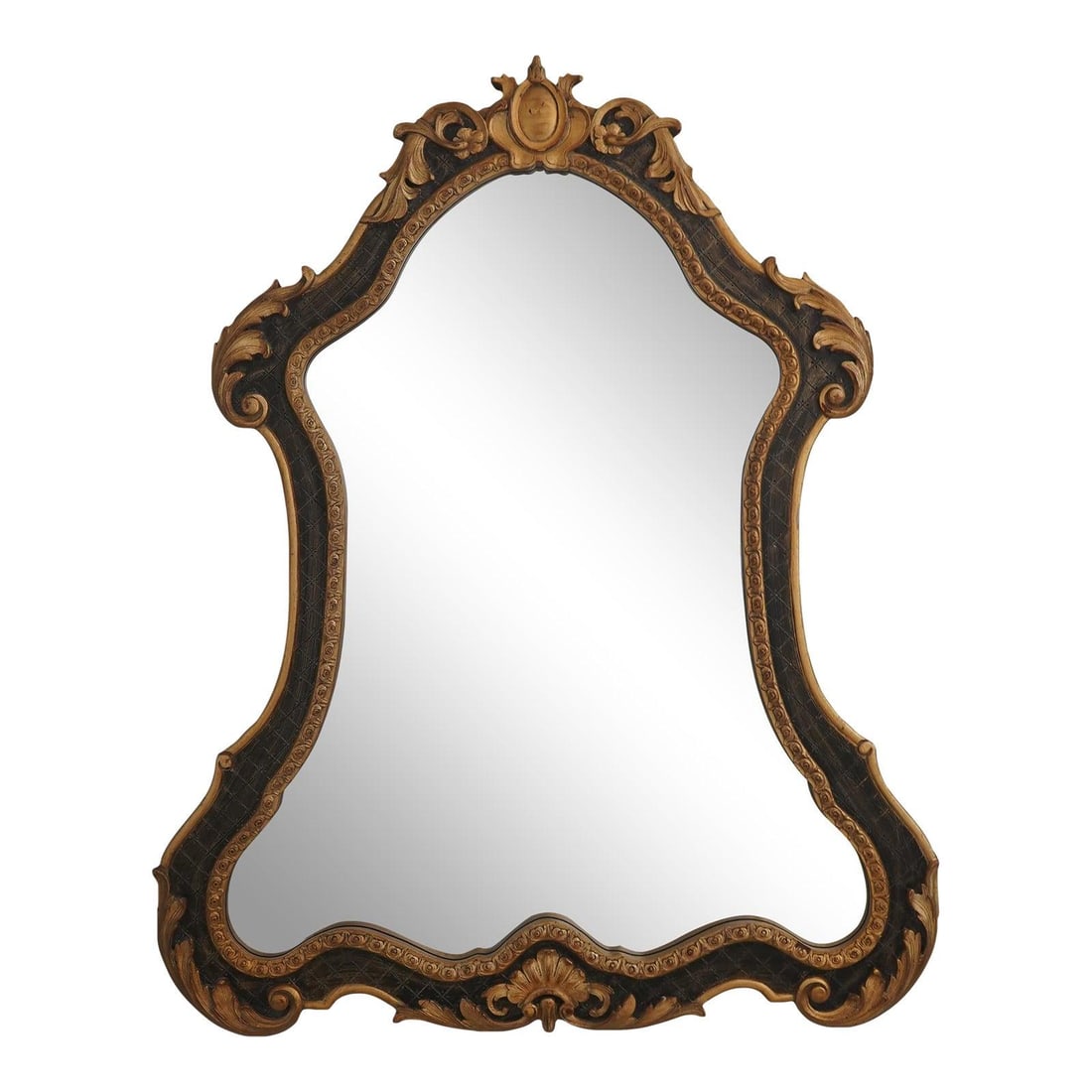 French Style Black Gold Wall Mirror 34.5w x 1.5d x 42h (1 of 10)
