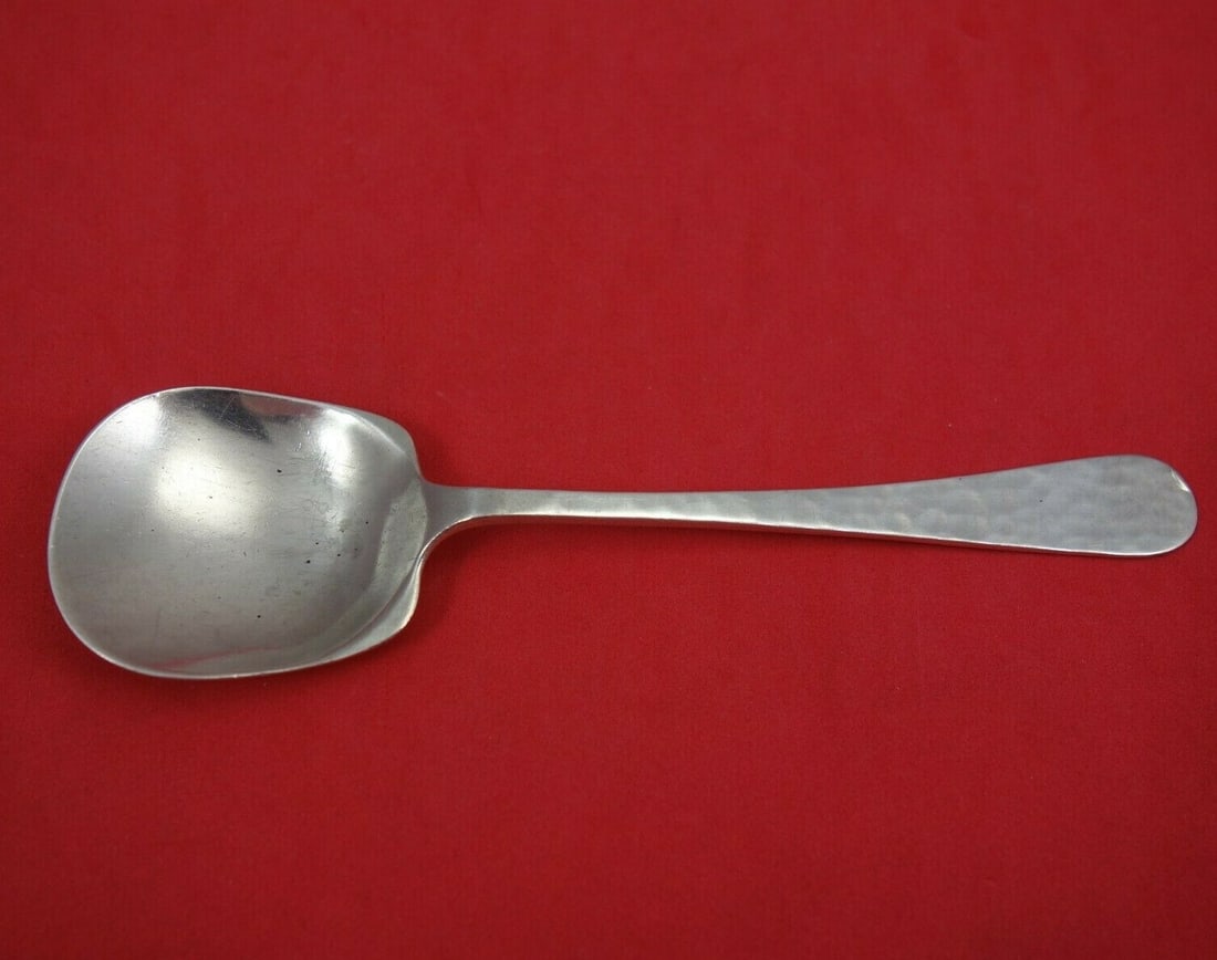 Hallmark Handwrought Sterling Silver 6" Sugar Spoon: Hallmark Handwrought Sterling Silver 6" Sugar Spoon A handwrought sterling silver sugar spoon by Hallmark, measuring 6 inches in length. It is not monogrammed and is in excellent pre-owned condition. 