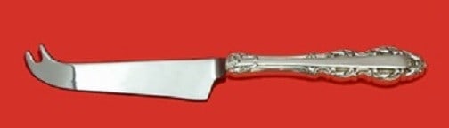 Alvin Albemarle Sterling Cheese Knife with Pick HHWS 8 1/4 Custom: Alvin Albemarle Sterling Cheese Knife with Pick HHWS 8 1/4 Custom Sterling silver cheese knife with pick in the Albemarle pattern by Alvin. This custom-made piece features a hollow handle with a stain