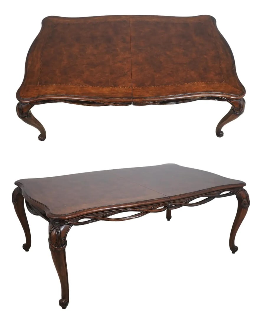 Henredon walnut dining table with 2 leaves 49 x 80 x 31 (1 of 10)