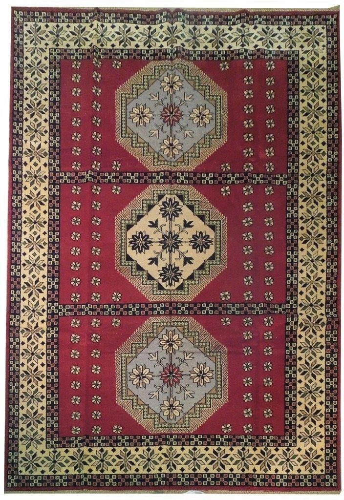 10'2 x 14'6 Crimson Kazak Rug Handmade Premium Wool Decor: 10'2 x 14'6 Crimson Kazak Rug Handmade Premium Wool Decor Free continental US Shipping Transform your home with this stunning 10.2 x 14.6 Crimson Handmade Premium Wool Kazak Rug. This exquisite piece 