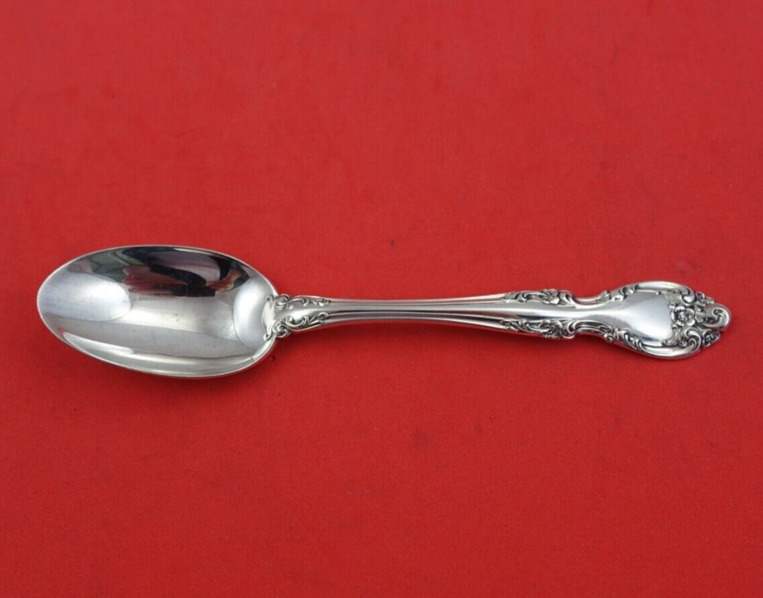 Gorham Melrose Sterling Silver Junior Spoon 5 Inch Heirloom: Gorham Melrose Sterling Silver Junior Spoon 5 Inch Heirloom This exquisite Melrose junior spoon by Gorham is crafted from high-quality sterling silver, making it a perfect heirloom piece for youth or 