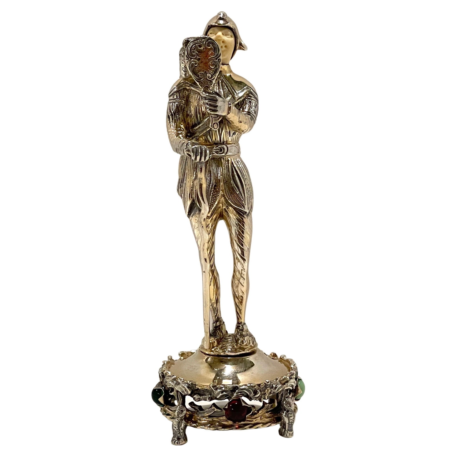 Renaissance Court Jester Figure in Sterling Silver and Gemstones (1 of 15)