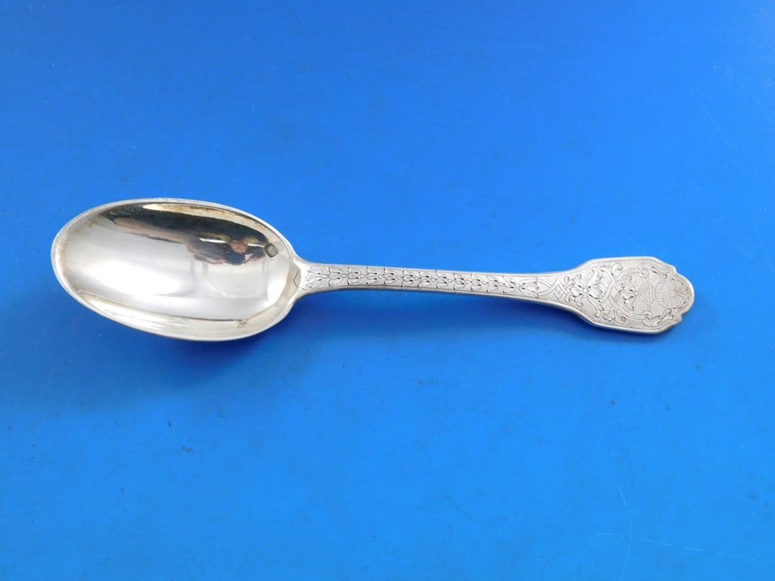 Puiforcat Soubise Sterling Silver Coffee Spoon Vintage 4 3/4" (1 of 5)