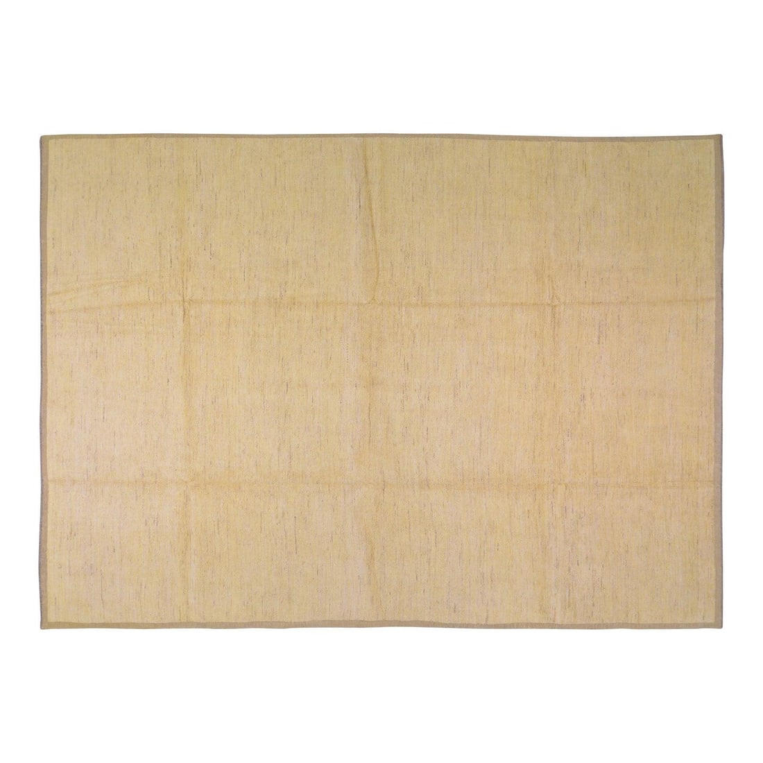 Burnt Orange Organic Wool Hand Knotted Moroccan Area Rug 10'2 x 14'3: Burnt Orange Organic Wool Hand Knotted Moroccan Area Rug 10'2 x 14'3 This Moroccan hand-knotted rug is crafted from organic wool, featuring natural colors and a soft texture. The rug presents a burnt 