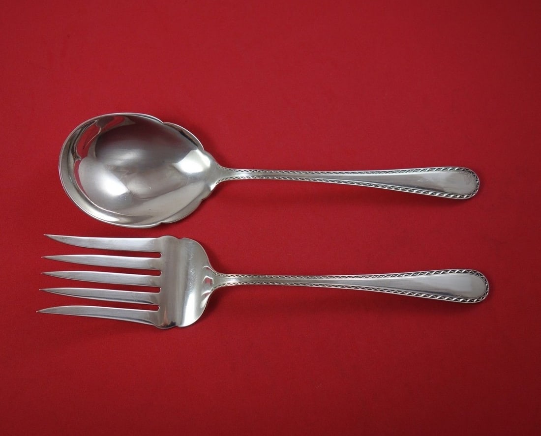Kirk Winslow Sterling Silver Salad Serving Set 2-Piece 9 1/4 Inch (1 of 1)