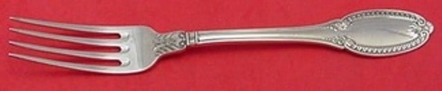 Buccellati Empire Sterling Silver Dinner Fork 8.25 Inches Italy: Buccellati Empire Sterling Silver Dinner Fork 8.25 Inches Italy Elevate your dining experience with this exquisite dinner fork from Buccellati's Empire pattern. Crafted in Italy, this sterling silver 