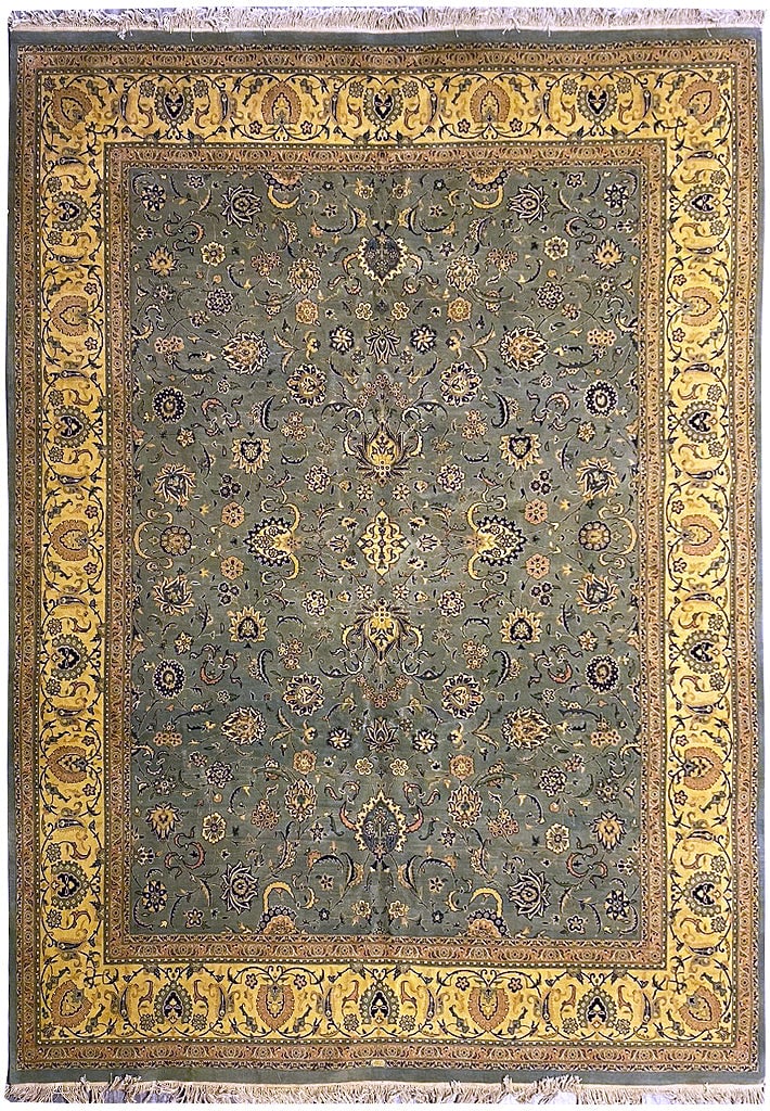 Luxurious 9' x 12' Signed Hand-Crafted Slate Gray Rug (1 of 11)