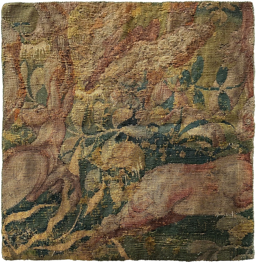 17th Century Flemish Wool Wall Tapestry Fragment (1 of 13)