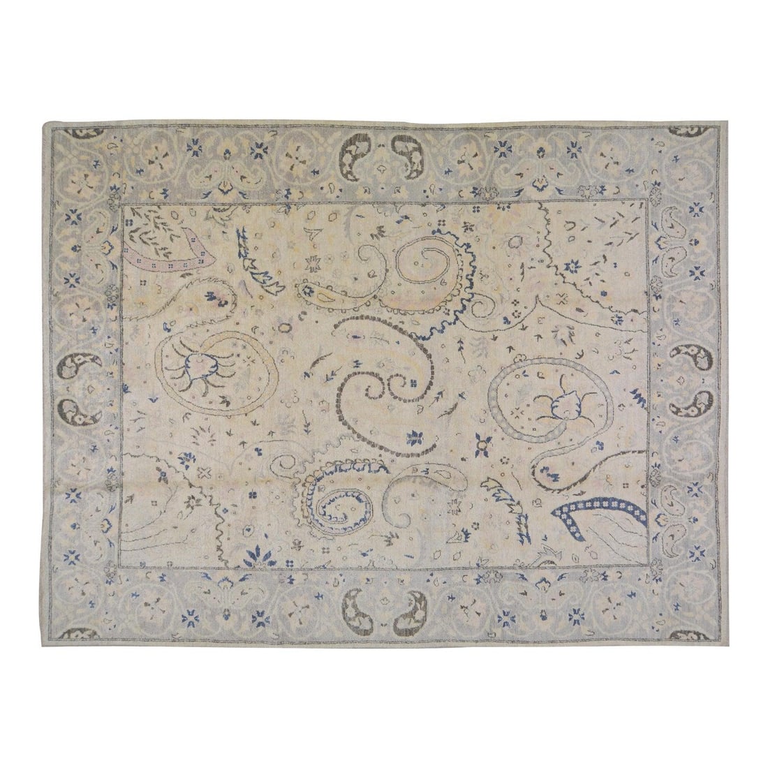 9'7 x 12'8 Organic Wool Oushak Area Rug with Soft Texture (1 of 6)