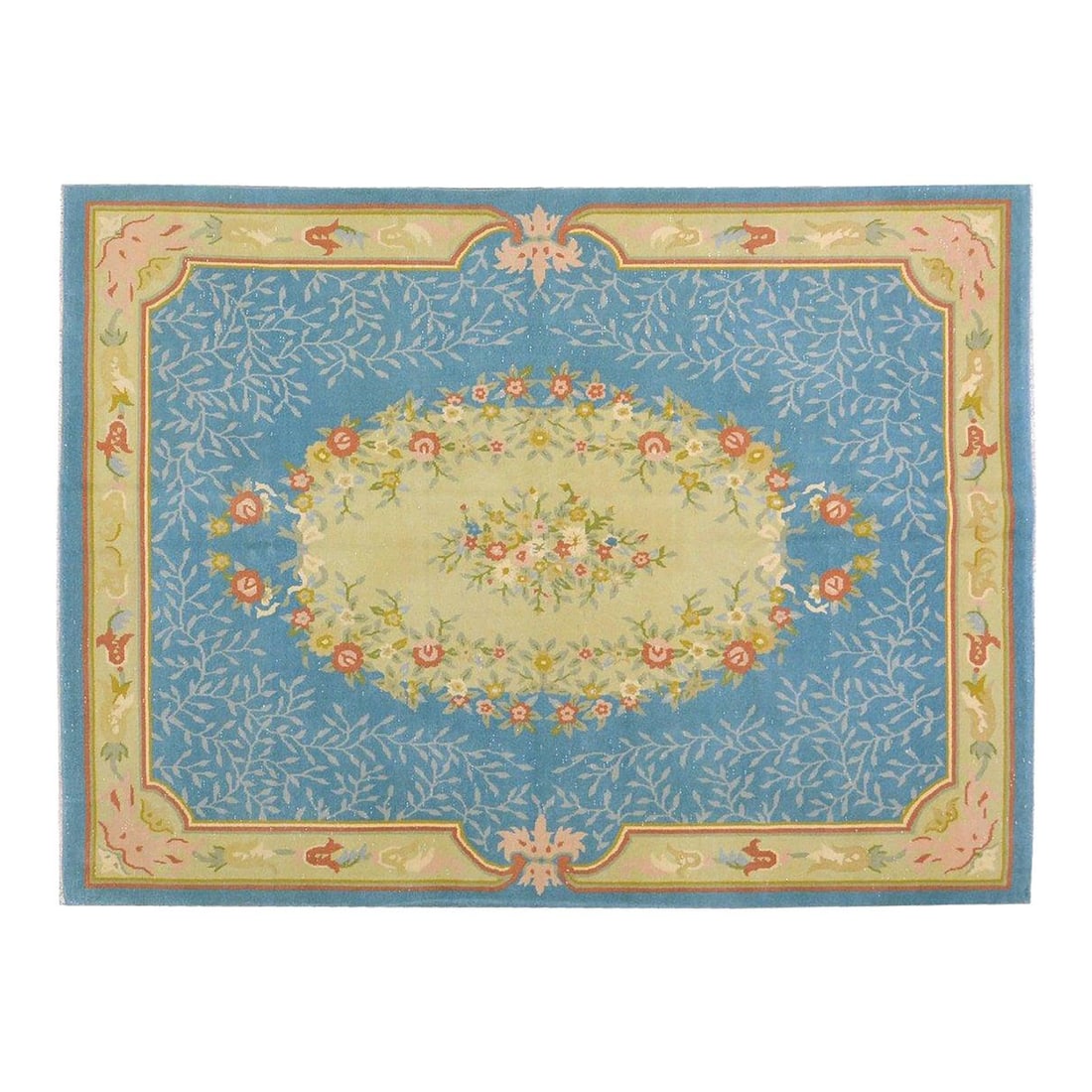 5'8 x 7'6 Art Deco Wool Rug Hand Knotted Chinese Vintage: 5'8 x 7'6 Art Deco Wool Rug Hand Knotted Chinese Vintage This vintage Chinese Art Deco rug is hand-knotted from wool, showcasing traditional craftsmanship combined with a modern design sensibility. Th