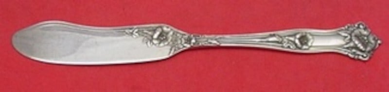 Alvin Morning Glory Sterling Silver Butter Spreader 5 3/4" (1 of 2)