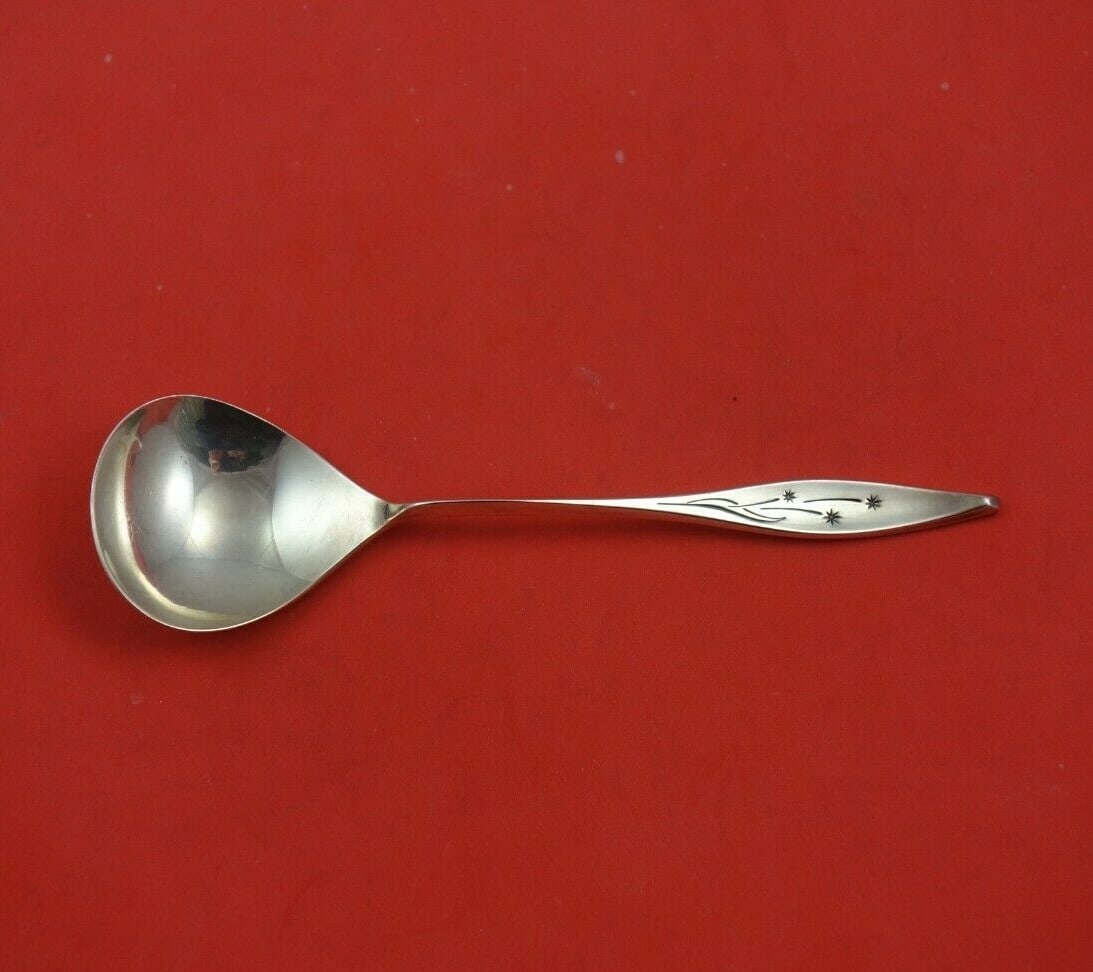 Reed & Barton Star Sterling Silver Sugar Spoon 6 1/8 Serving Spoon (1 of 3)
