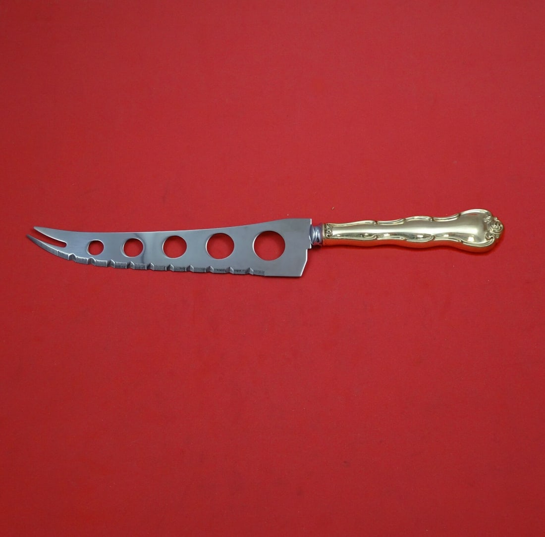 Gorham Rondo Sterling Silver Charcuterie Knife 9 3/4 Custom Made: Gorham Rondo Sterling Silver Charcuterie Knife 9 3/4 Custom Made Presenting the exquisite Rondo Large Charcuterie Knife by Gorham, crafted from high-quality sterling silver. This custom-made knife fea