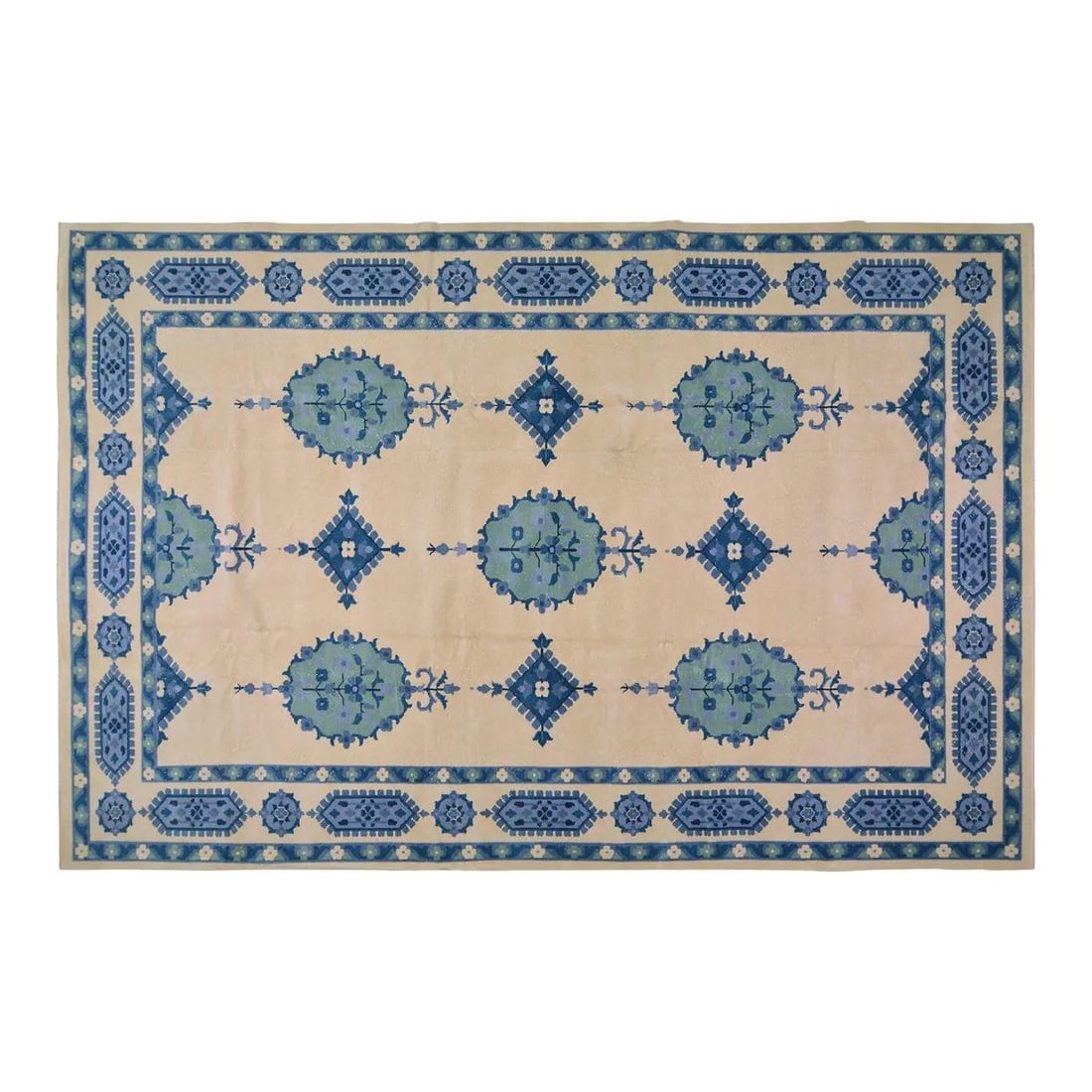 Chinese Art Deco Wool Area Rug 10'9x16'9 (1 of 6)