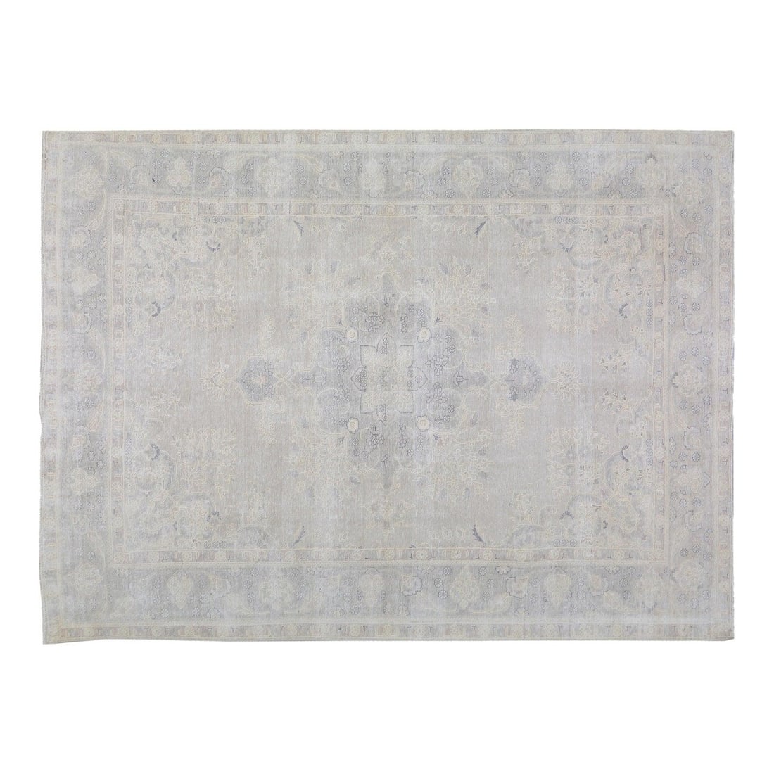 8'4 x 11'3 Beige Wool Area Rug Hand Knotted Vintage: 8'4 x 11'3 Beige Wool Area Rug Hand Knotted Vintage This vintage hand-knotted wool rug showcases traditional craftsmanship with a modern design sensibility. Made from durable and soft wool, the rug fe