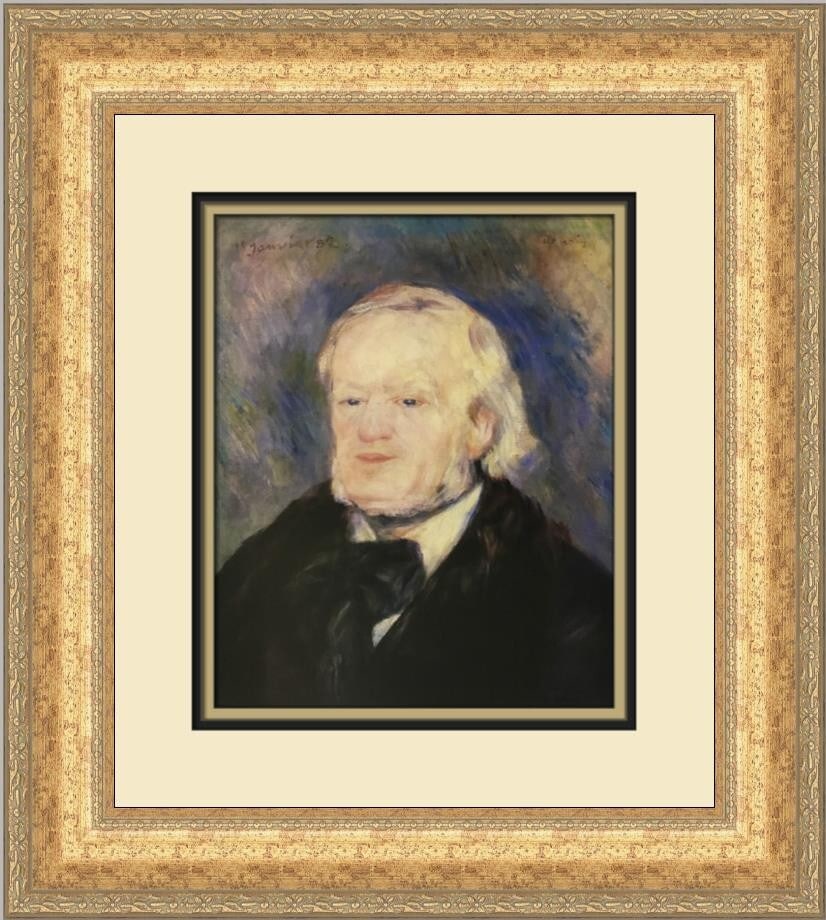 Renoir Portrait of Richard Wagner Custom Framed Print 19 x 17 (1 of 2)