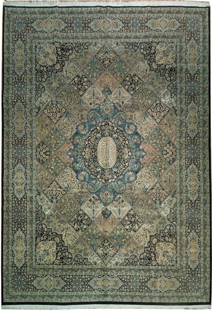 10 x 14.5 Handwoven Signed Area Rug by Master Weaver: 10 x 14.5 Handwoven Signed Area Rug by Master Weaver Free continental US Shipping Transform your living space with this exquisite 10' x 14.5' Signed Fine Quality Rug. Handwoven by skilled artisans, th