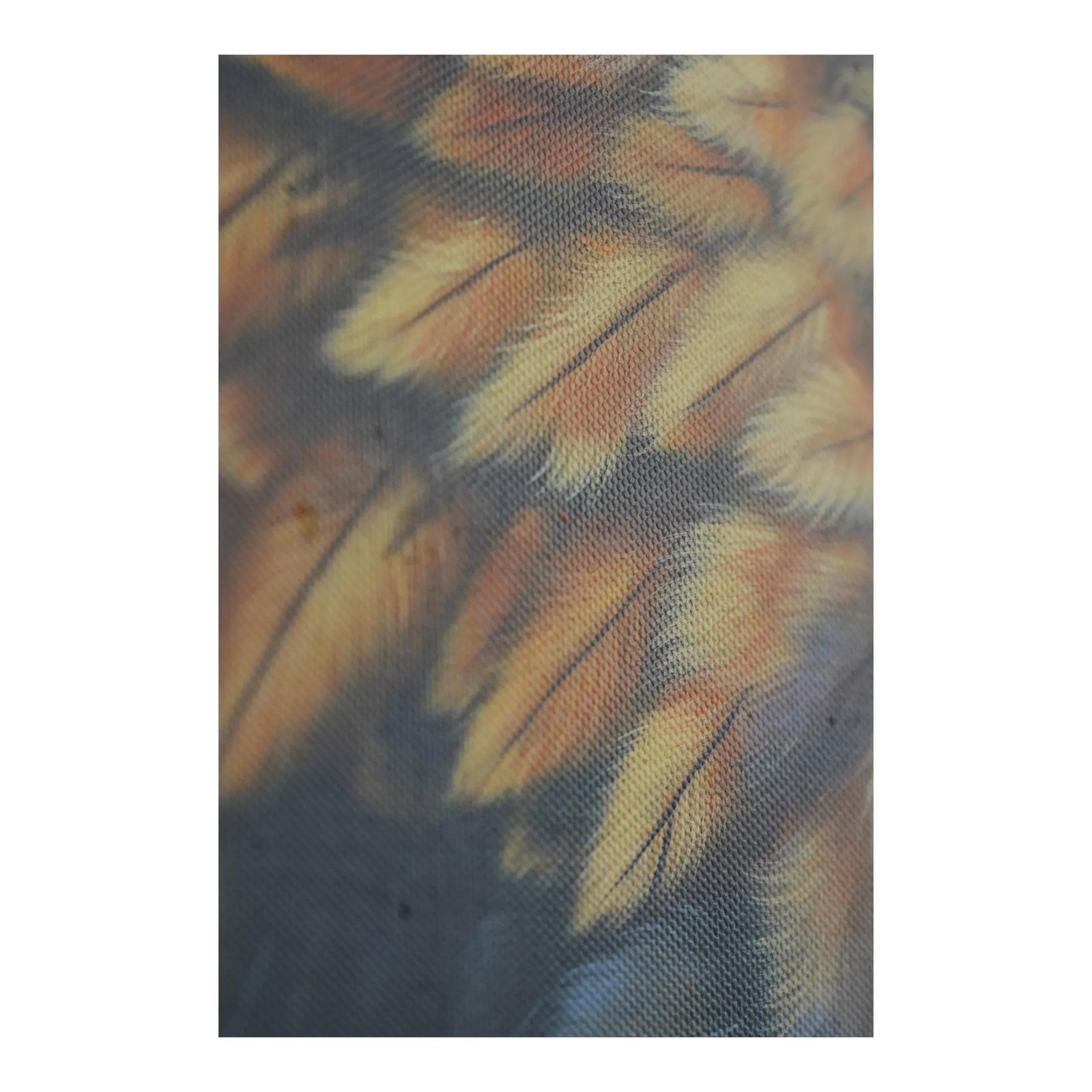 Majestic Eagle Framed Oil Painting 35 x 30 Gold Frame: Majestic Eagle Framed Oil Painting 35 x 30 Gold Frame This stunning framed oil painting features a majestic eagle, expertly hand-painted on high-quality canvas. With an approximate age of 20 years, th