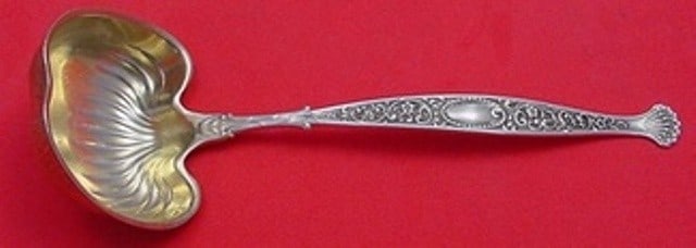 Whiting Hyperion Sterling Silver Gold Washed Sauce Ladle 6 1/8" (1 of 1)