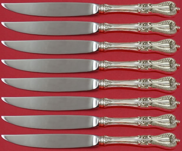 Towle Old Colonial 8pc Sterling Silver Steak Knife Set Non-Serrated (1 of 3)