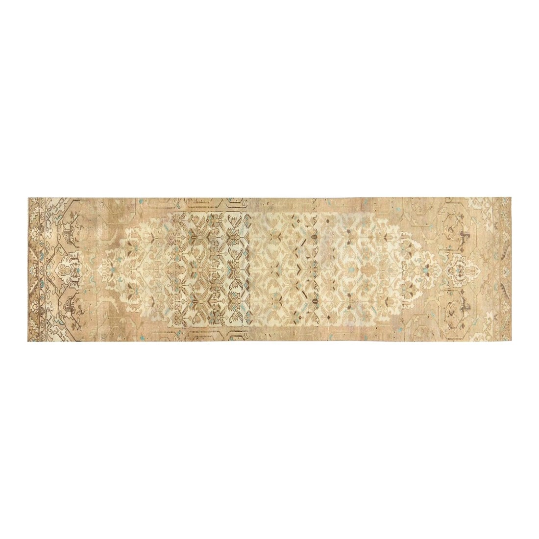 Hand-Knotted Wool Anatolian Runner Rug Goldenrod 2'7" x 9'5" Vintage: Hand-Knotted Wool Anatolian Runner Rug Goldenrod 2'7" x 9'5" Vintage This vintage Turkish Anatolian rug is hand-knotted from wool using traditional techniques, combining timeless craftsmanship with a 
