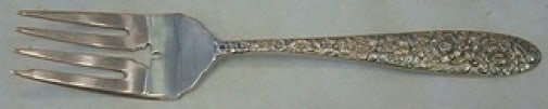 Manchester Southern Rose Sterling Silver Salad Fork 5 3/4": Manchester Southern Rose Sterling Silver Salad Fork 5 3/4" Sterling silver salad fork in the Southern Rose pattern by Manchester. It is not monogrammed and is in excellent pre-owned condition. Specifi