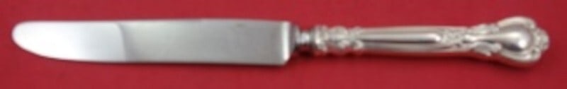 Gorham Chantilly Sterling Silver Dinner Knife 9 3/8 with Stainless Blade: Gorham Chantilly Sterling Silver Dinner Knife 9 3/8 with Stainless Blade This exquisite dinner knife from the Chantilly pattern by Gorham features a sterling silver hollow handle and a stainless steel