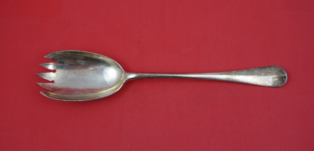 James Robinson Queen Anne Sterling Silver Serving Fork 10 1/4 5 Tines (1 of 2)