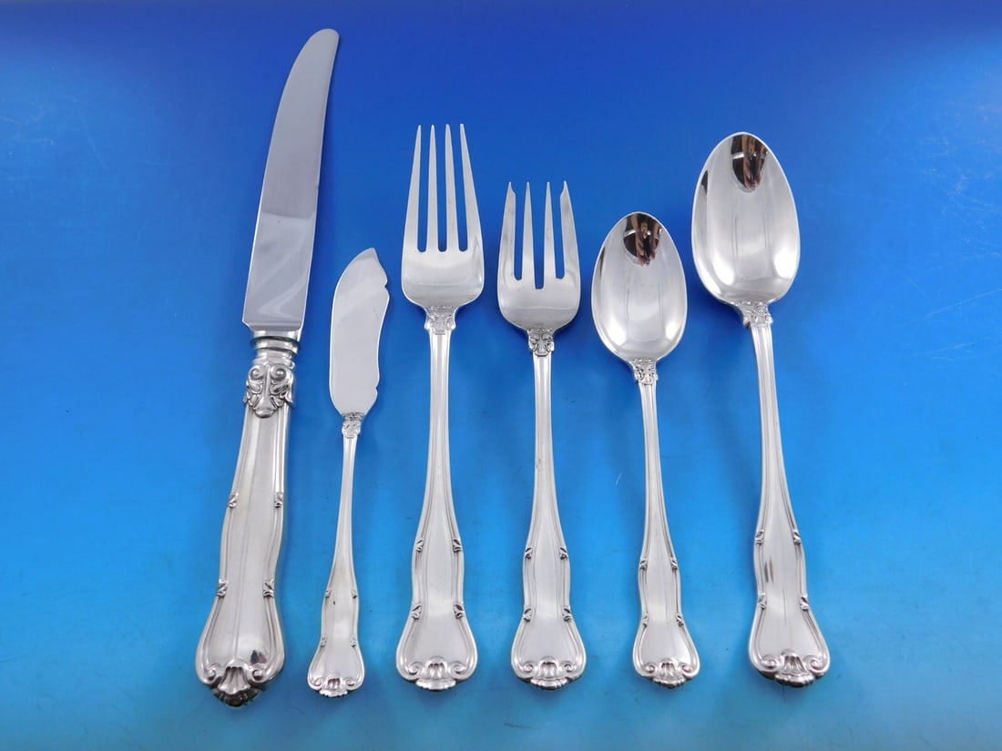 Tiffany Provence Sterling Silver 51 Piece Dinner Flatware Set (1 of 9)