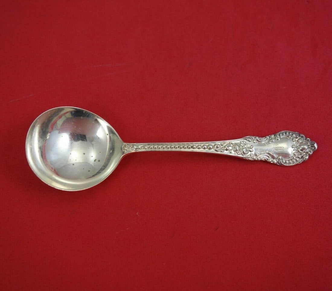 Knowles Mauser Apollo Sterling Silver Bouillon Soup Spoon 5.5" (1 of 2)