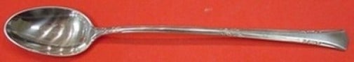Gorham Greenbrier Sterling Silver Iced Tea Spoon 7.5 Inch: Gorham Greenbrier Sterling Silver Iced Tea Spoon 7.5 Inch This exquisite iced tea spoon features the elegant Greenbrier pattern by Gorham, crafted from high-quality sterling silver. Measuring 7 1/2 in