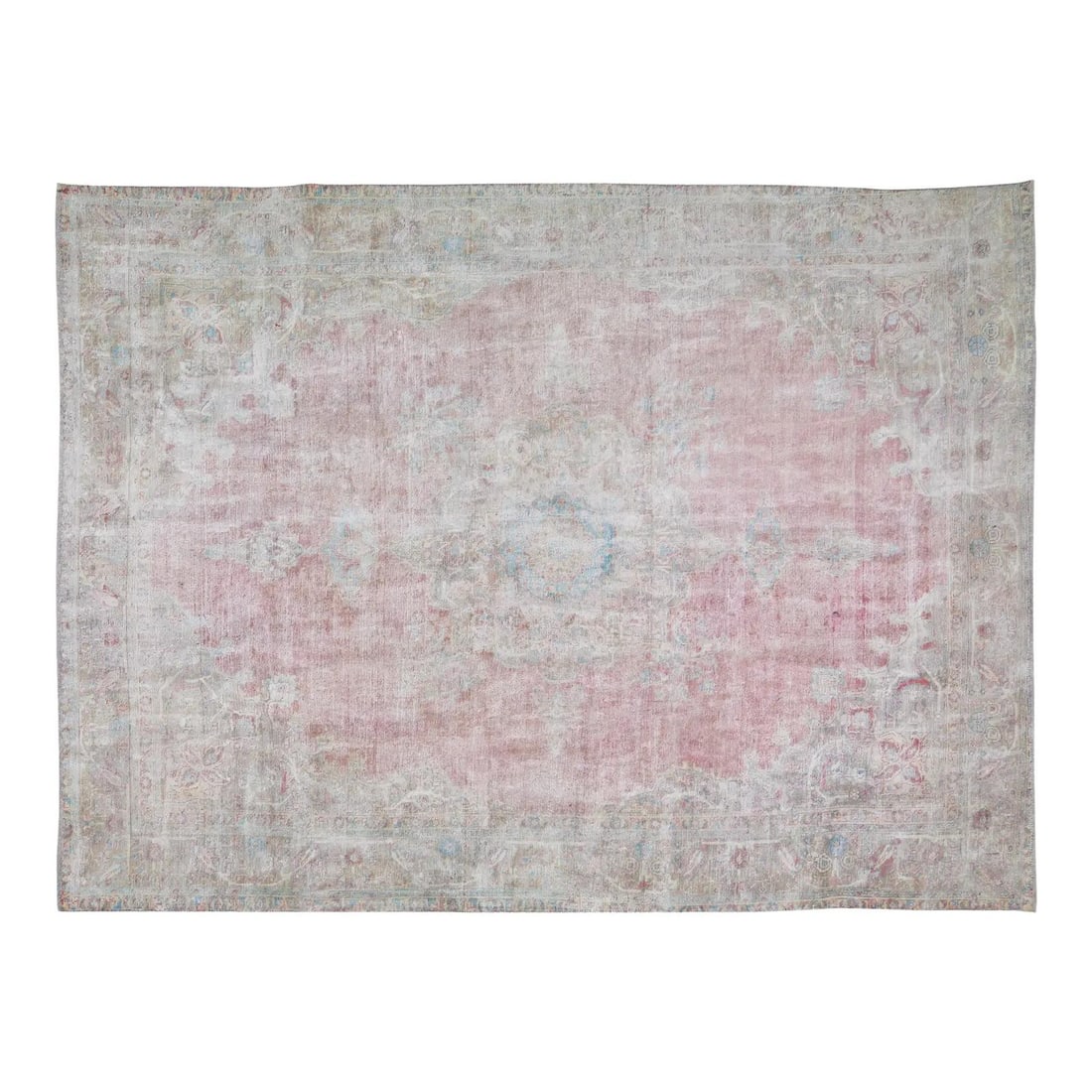 Hand-Knotted Wool Area Rug 9'2 x 13'3 Vintage Brown: Hand-Knotted Wool Area Rug 9'2 x 13'3 Vintage Brown This vintage hand-knotted wool rug showcases traditional craftsmanship with a modern design sensibility. The rug features a rich brown color palette