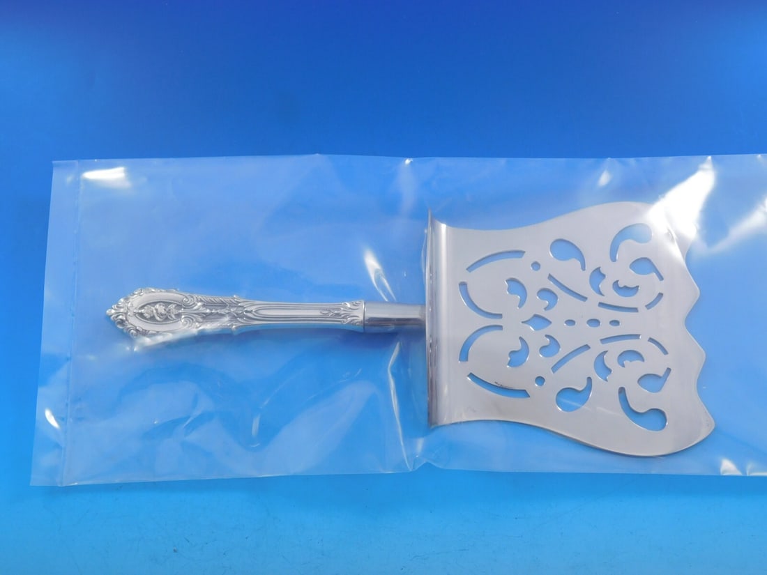 Wallace Rose Point Sterling Silver Asparagus Server Hooded 9 1/8 Inch (1 of 4)