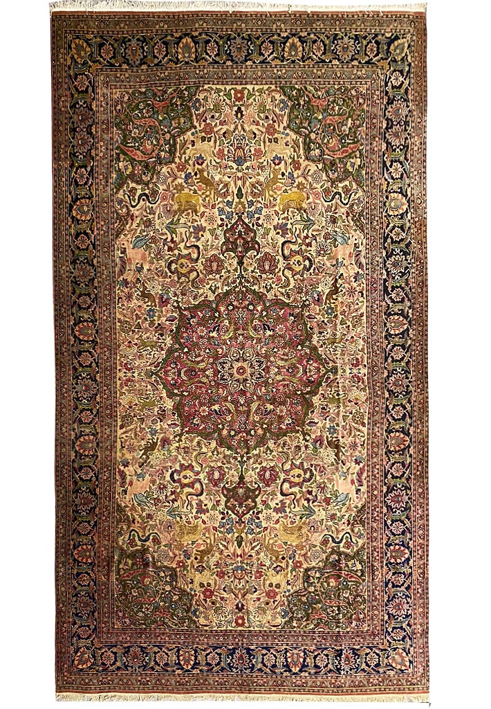 Large Antique Persian Tabriz Rug 11'2 x 17'2 Mauve Purple Handmade: Large Antique Persian Tabriz Rug 11'2 x 17'2 Mauve Purple Handmade Free continental US Shipping Experience the elegance of a handcrafted antique Persian Tabriz rug, measuring 11' 2" x 17' 2". This exq