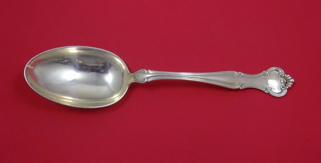 Gorham Cromwell Sterling Silver Vegetable Serving Spoon 10.25 Inches: Gorham Cromwell Sterling Silver Vegetable Serving Spoon 10.25 Inches This exquisite vegetable serving spoon is a remarkable piece from the Cromwell pattern by Gorham, crafted in sterling silver. Measu