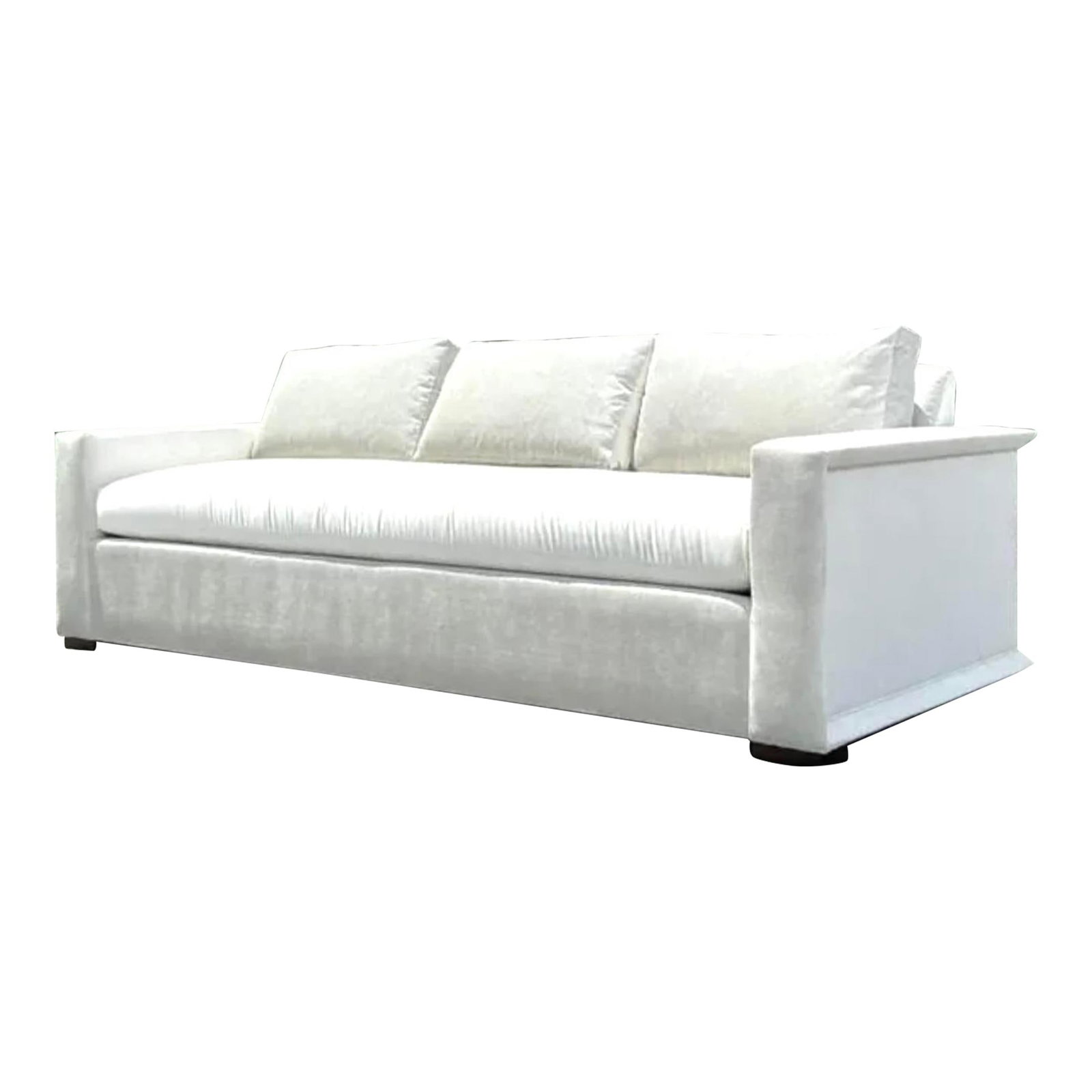 Vintage Contemporary Hickory Chair Flat Arm Sofa Sand Upholstery (1 of 10)