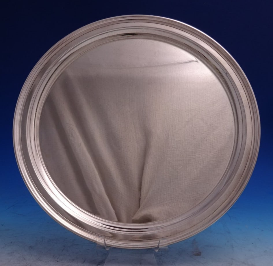 Tiffany Co Windham Sterling Silver Round Serving Plate 10" (1 of 3)