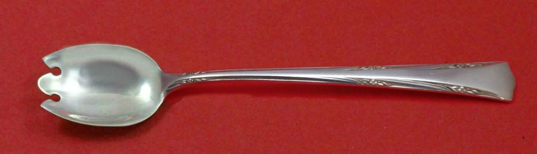 Gorham Greenbrier Sterling Silver Ice Cream Fork 6 Inch Custom Made: Gorham Greenbrier Sterling Silver Ice Cream Fork 6 Inch Custom Made This exquisite 6-inch ice cream or dessert fork is part of the Greenbrier pattern by Gorham, crafted from high-quality sterling silv