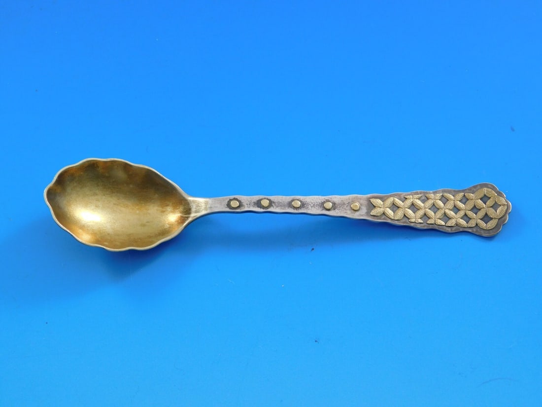 Tiffany & Co. Sterling Silver Demitasse Spoon Mixed Metals Design (1 of 7)